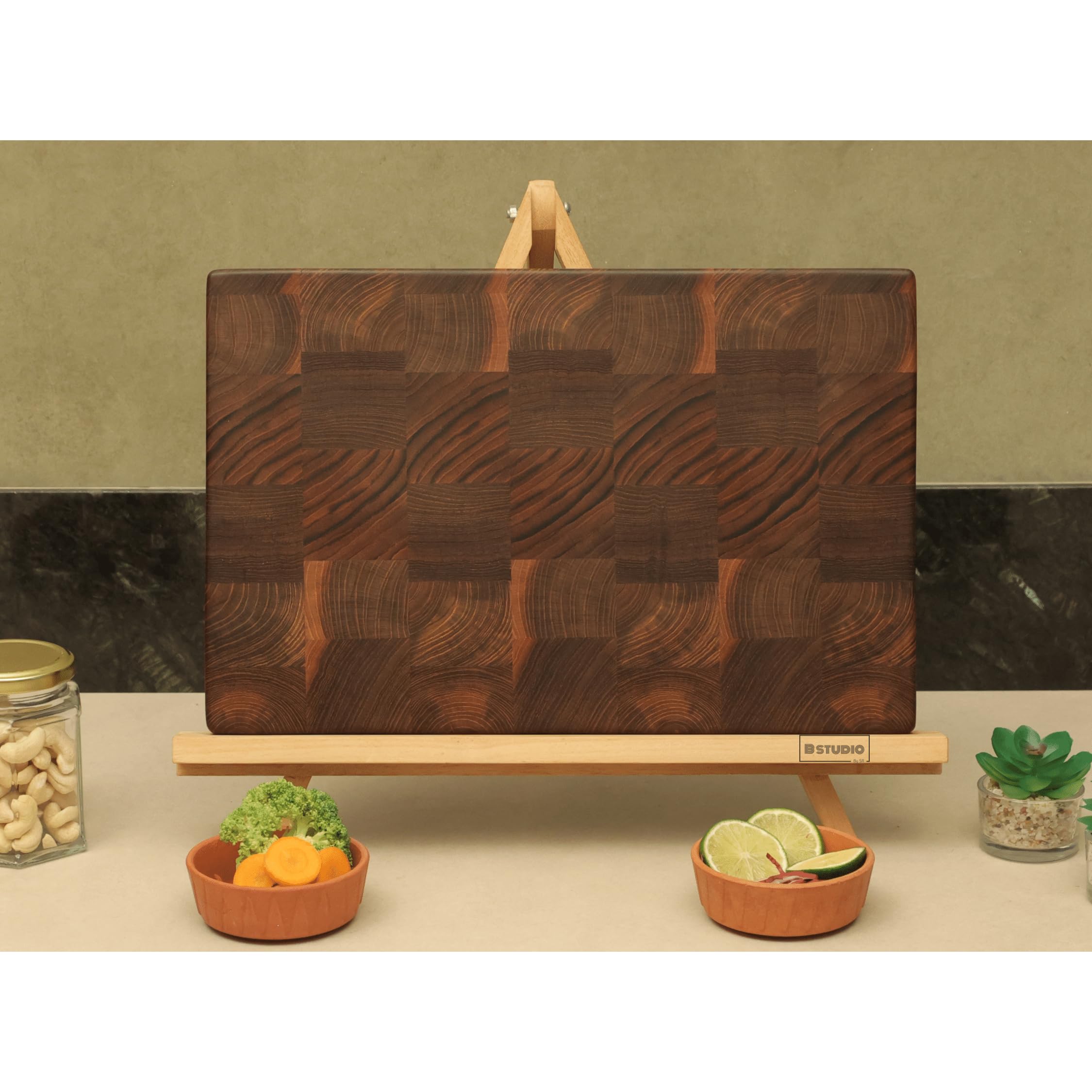 Buy B Studio by SR® End Grain Chopping Board | Teakwood Board